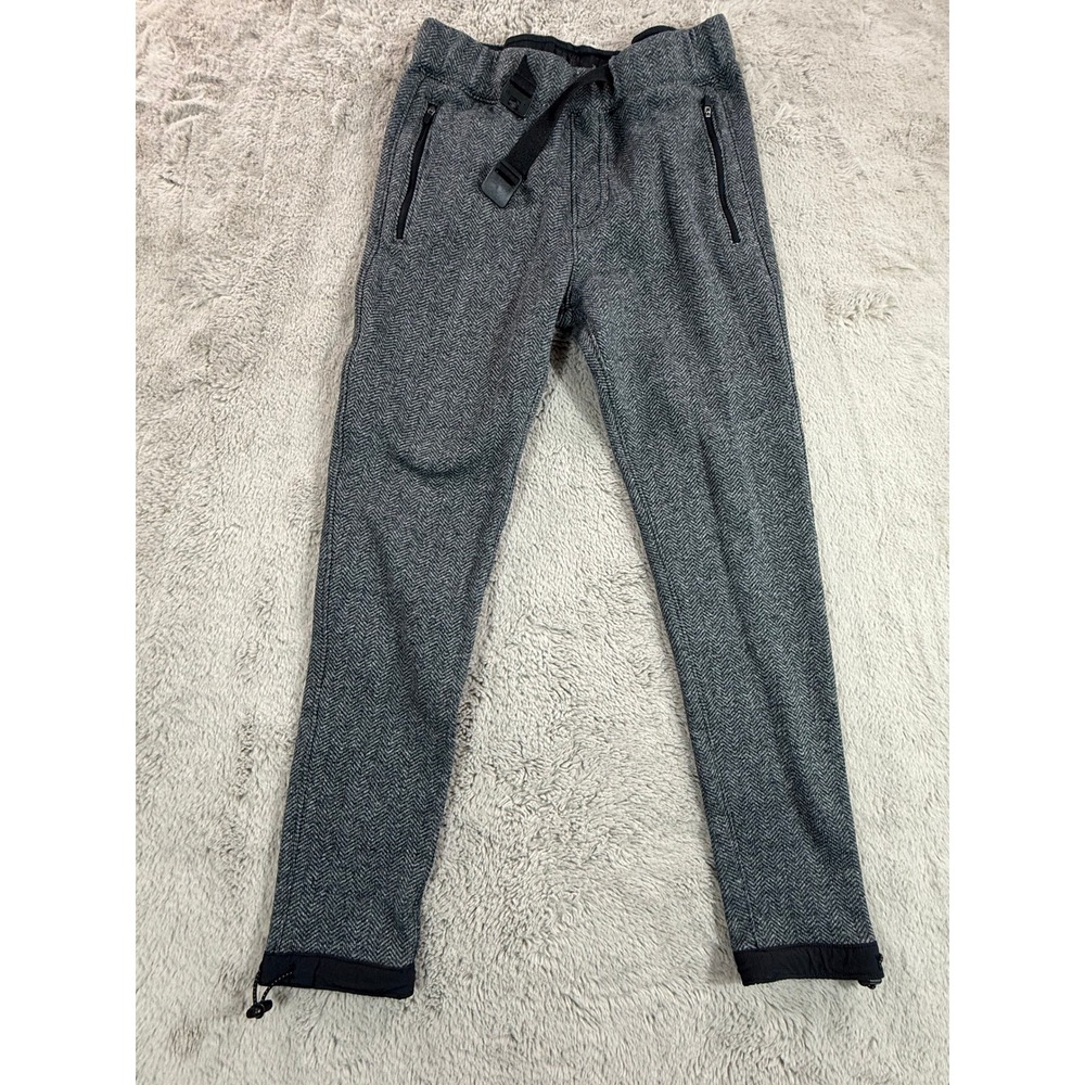 Abercrombie & Fitch Herringbone Jogger Pants XS‎ Zip Pockets Drawstring Winter